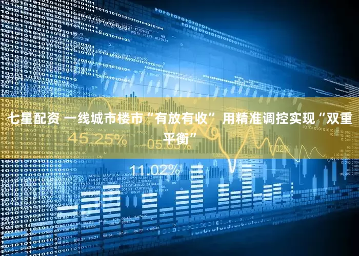 七星配资 一线城市楼市“有放有收” 用精准调控实现“双重平衡”